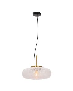 Retro pendant light transparent, Johnson