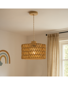 Paper pendant light brown, Mickey