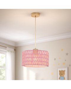 Paper pendant light pink, Mickey