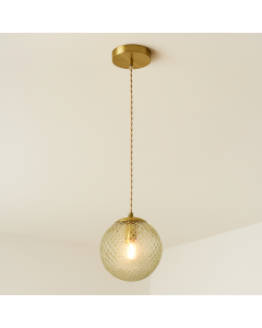 Retro pendant light green, Johnson
