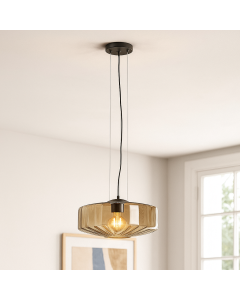 Design pendant light amber, Sevda