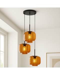 Retro pendant light brown, Anniek