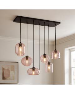 Modern pendant light pink, Caia