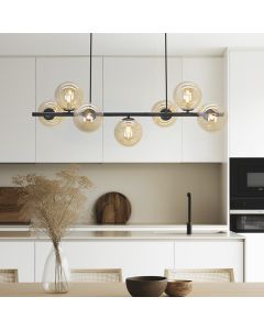 Design pendant light amber, Remo
