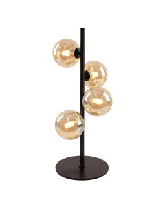 Design table lamp amber, Remo, with switch