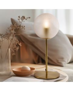 Retro table lamp transparent, Johnson, with switch