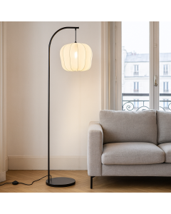 Modern floor lamp cream, Deborah, with switch