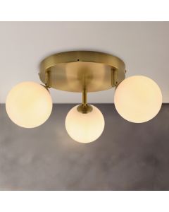 Modern bathroom ceiling light white, Amer, IP44