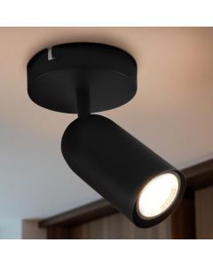 Modern ceiling spotlight black, Jacey