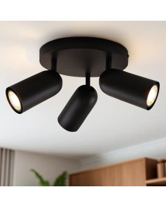 Modern ceiling spotlight black, Jacey