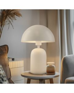 Modern table lamp white, Isha, with switch
