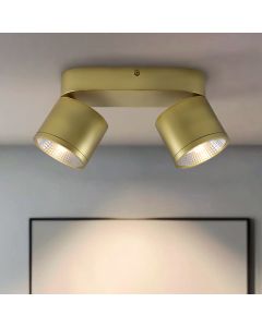 Modern ceiling spotlight brass, Thomas