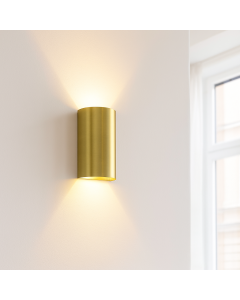 Modern wall light brass, Perry