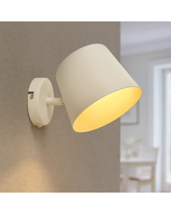 Modern wall spotlight white, Rinke, with switch