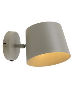 Modern wall spotlight green, Rinke, with switch
