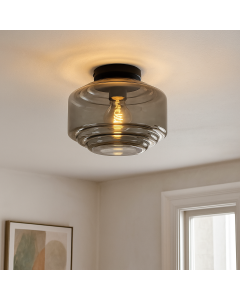 Design flush ceiling light grey, Maret