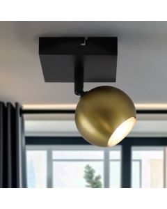 Modern ceiling spotlight brass, Matea