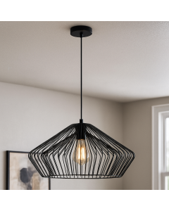 Industrial pendant light black, Matti