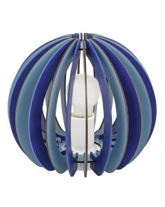 Wood children's table lamp blue, Babette
