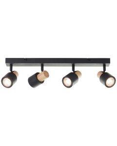 Modern ceiling spotlight black, Soscha