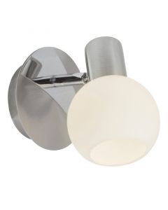 Glass wall light chrome, Ronaldo