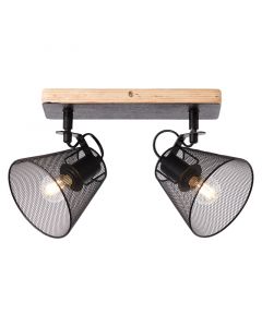 Wood ceiling spotlight black, Havin