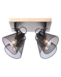 Wood ceiling spotlight black, Havin
