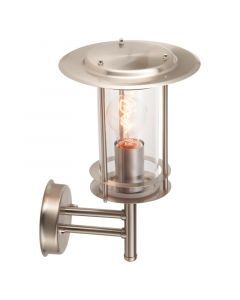 Metal outdoor light chrome, Shamayra, IP44
