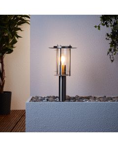 Metal outdoor light chrome, Shamayra, IP44