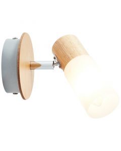 Basic wall spotlight wood, Johailey