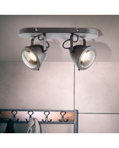 Industrial ceiling spotlight black, Liza