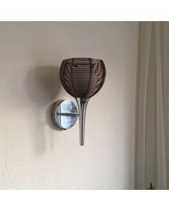 Modern wall light bronze, Amela, with switch