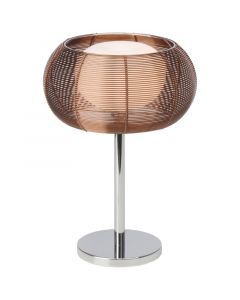 Modern table lamp bronze, Amela, with switch