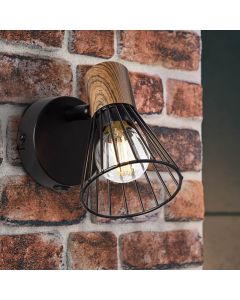 Modern wall light brown, Floor, with switch