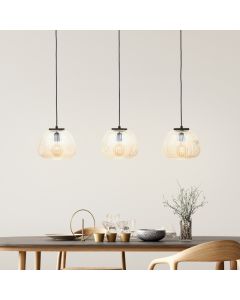 Retro pendant light amber, Neha