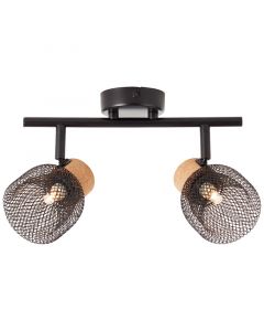 Cork ceiling spotlight black, Kayo