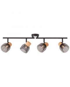 Cork ceiling spotlight black, Kayo
