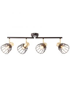 Retro ceiling spotlight brass, Luitzen