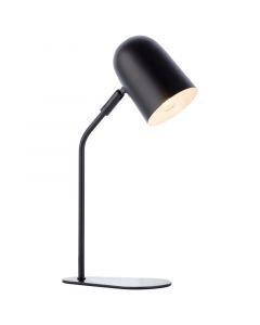 Modern table lamp black, Lukas, with switch