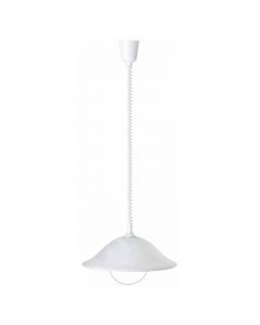 Glass pendant light white, Siba