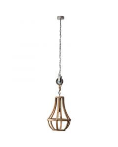 Wood pendant light brown, Afnane