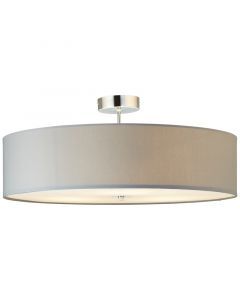 Modern flush ceiling light grey, Tjit
