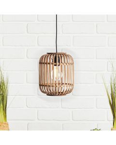 Wood pendant light brown, Brain