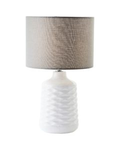 Retro table lamp white, Roelf, with switch