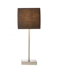 Fabric table lamp anthracite, Marinda, with switch