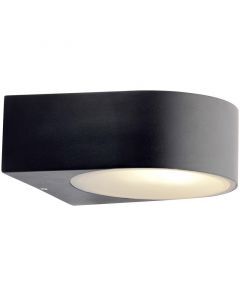 Metal outdoor light black, Alicha, IP44