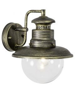 Rustic outdoor light gold, Jaelin, IP44