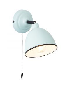 Classic wall spotlight blue, Anouk, with pull switch