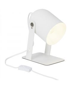 Modern table lamp white, Arlette, with switch