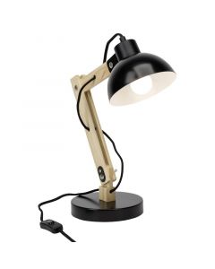 Modern desk lamp black, Allegra, with switch